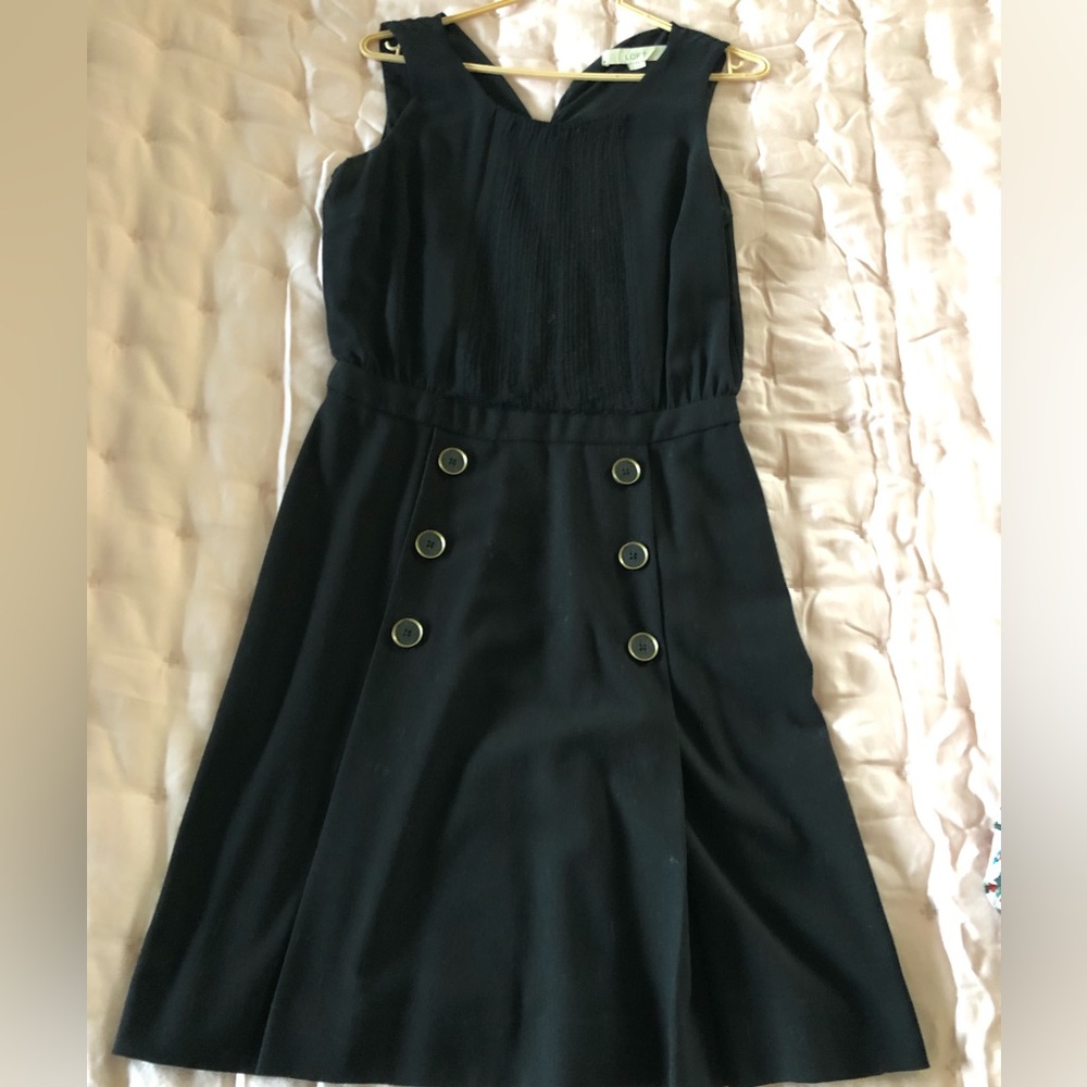 Loft black sleeveless dress - Size 2